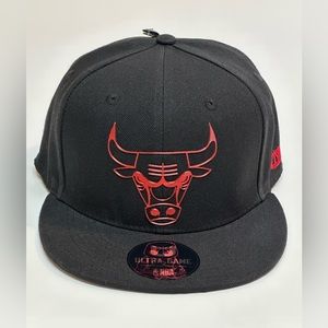(SOLD) Ultra Game Men’s Chicago Bulls NBA Adjustable Snapback Hat Cap Black/Red